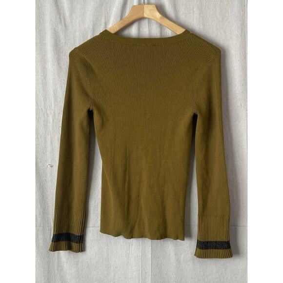 Ann Taylor Womens Preppy Office Lightweight Ribbed Sweater Size S Career Soft - Picture 2 of 7
